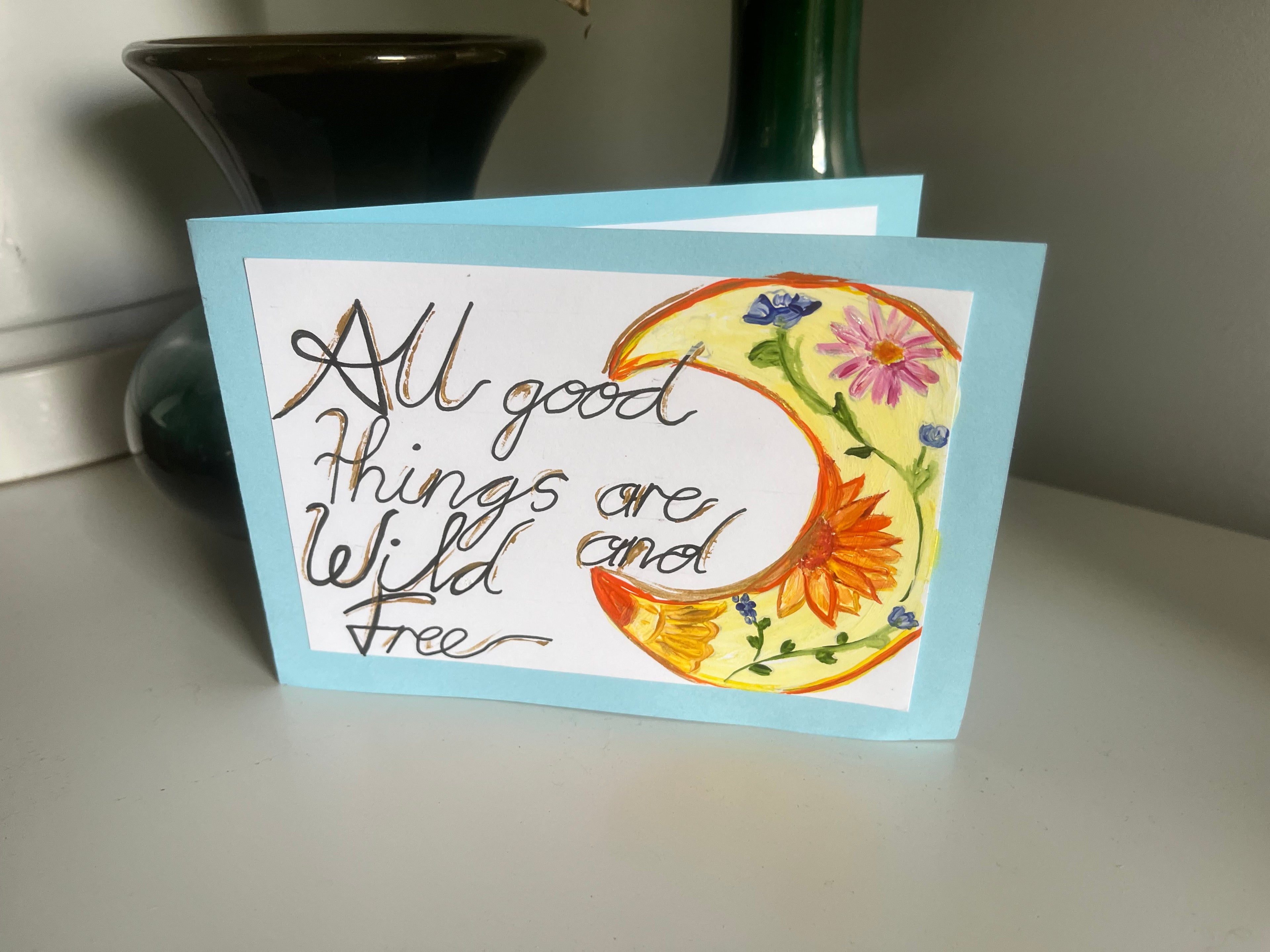 Hand painted greeting cards
