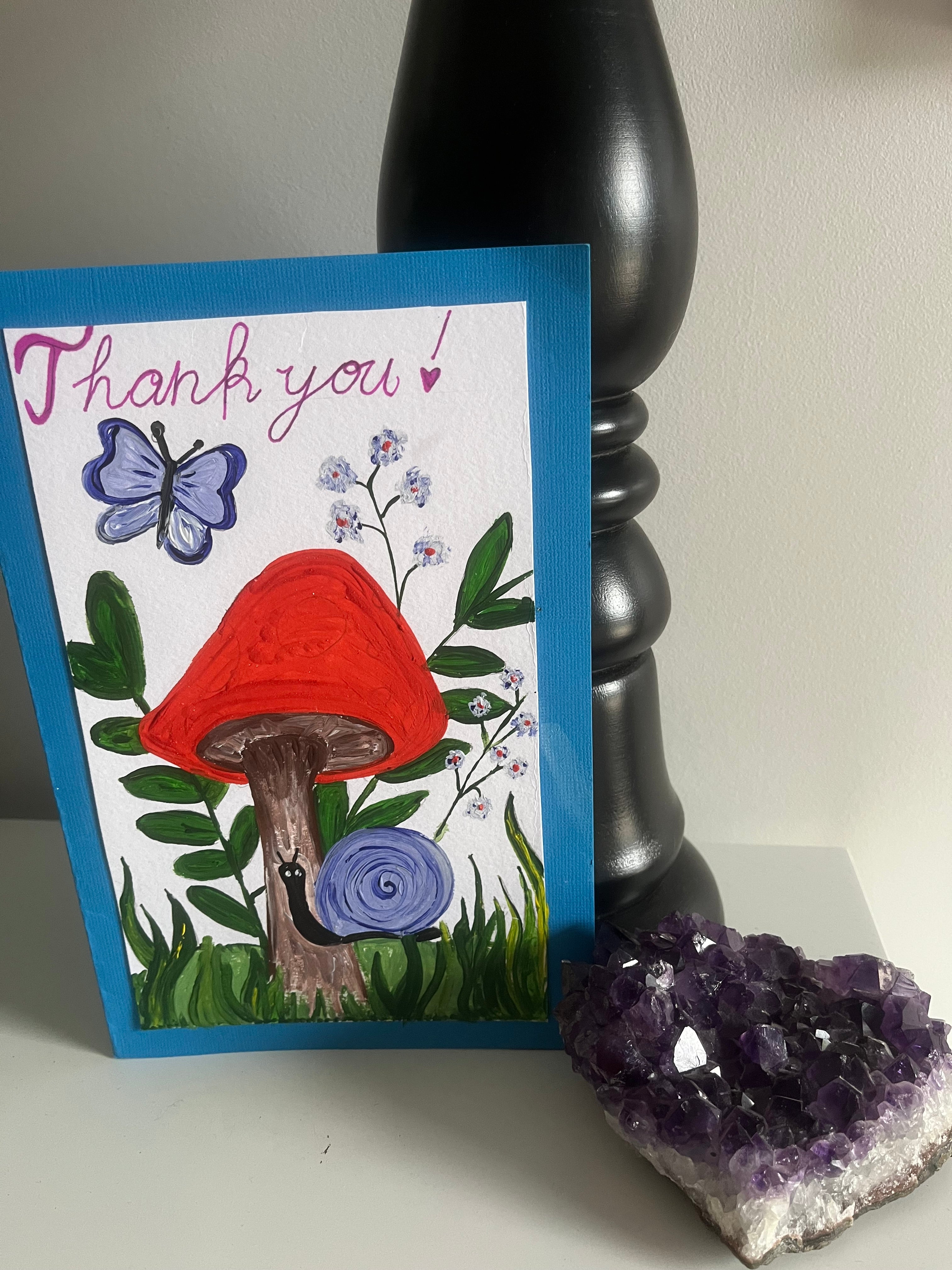 Hand painted thank you cards