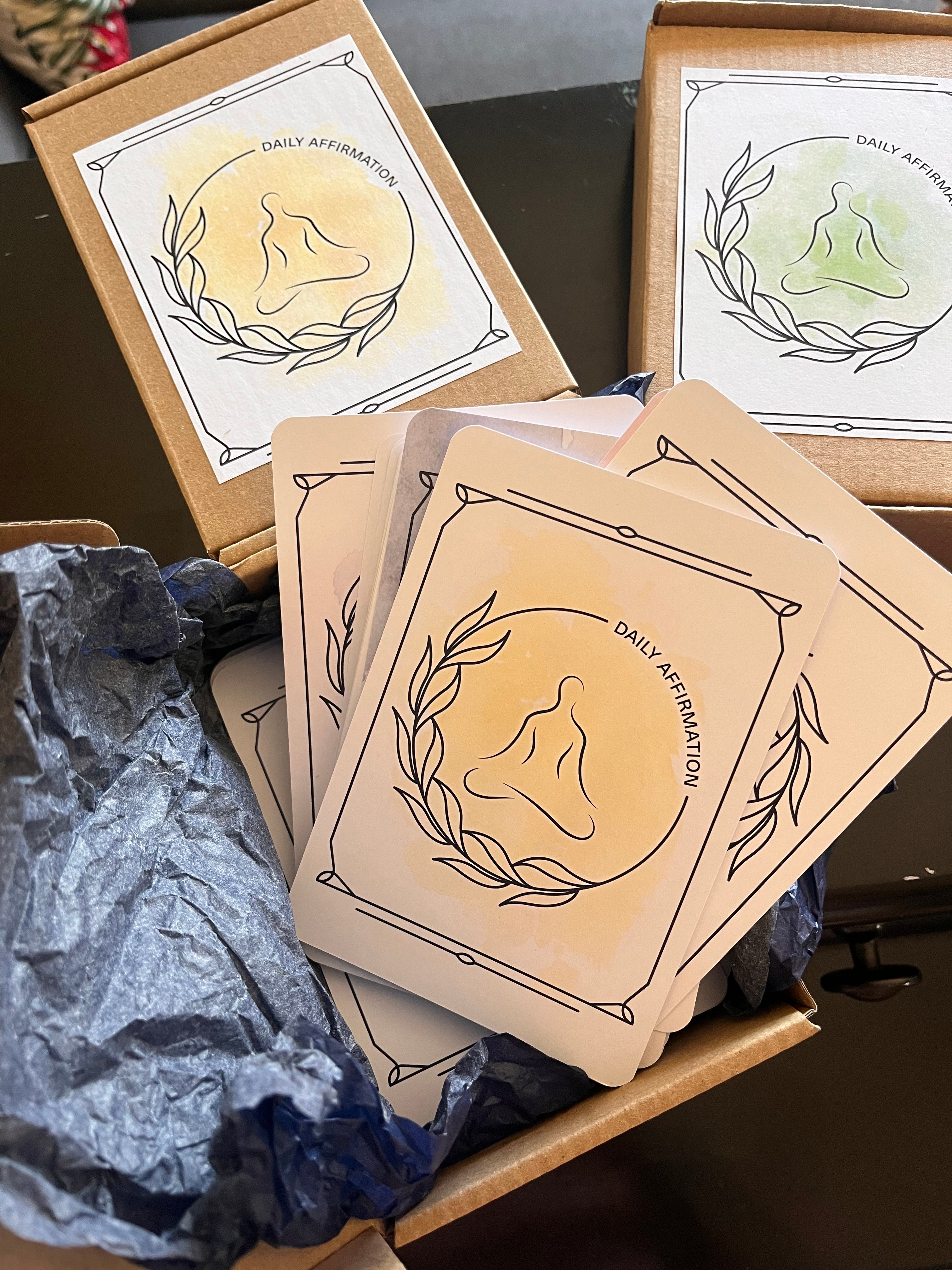 Daily affirmation cards
