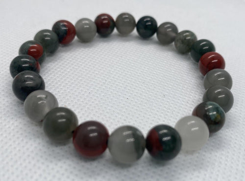 African Bloodstone Crystal Bracelets