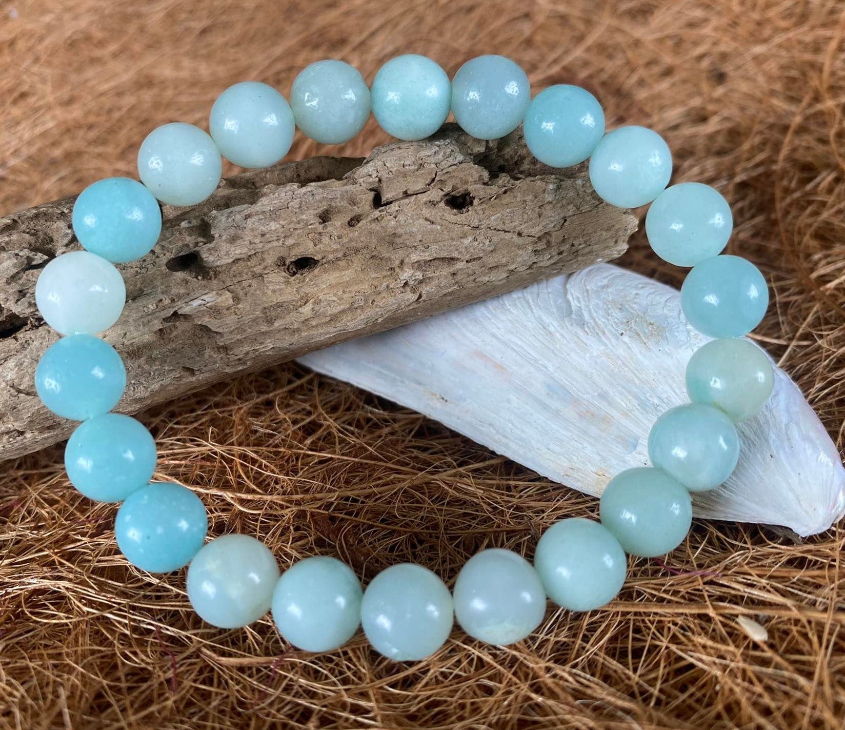 Blue Amazonite Crystal Bracelet