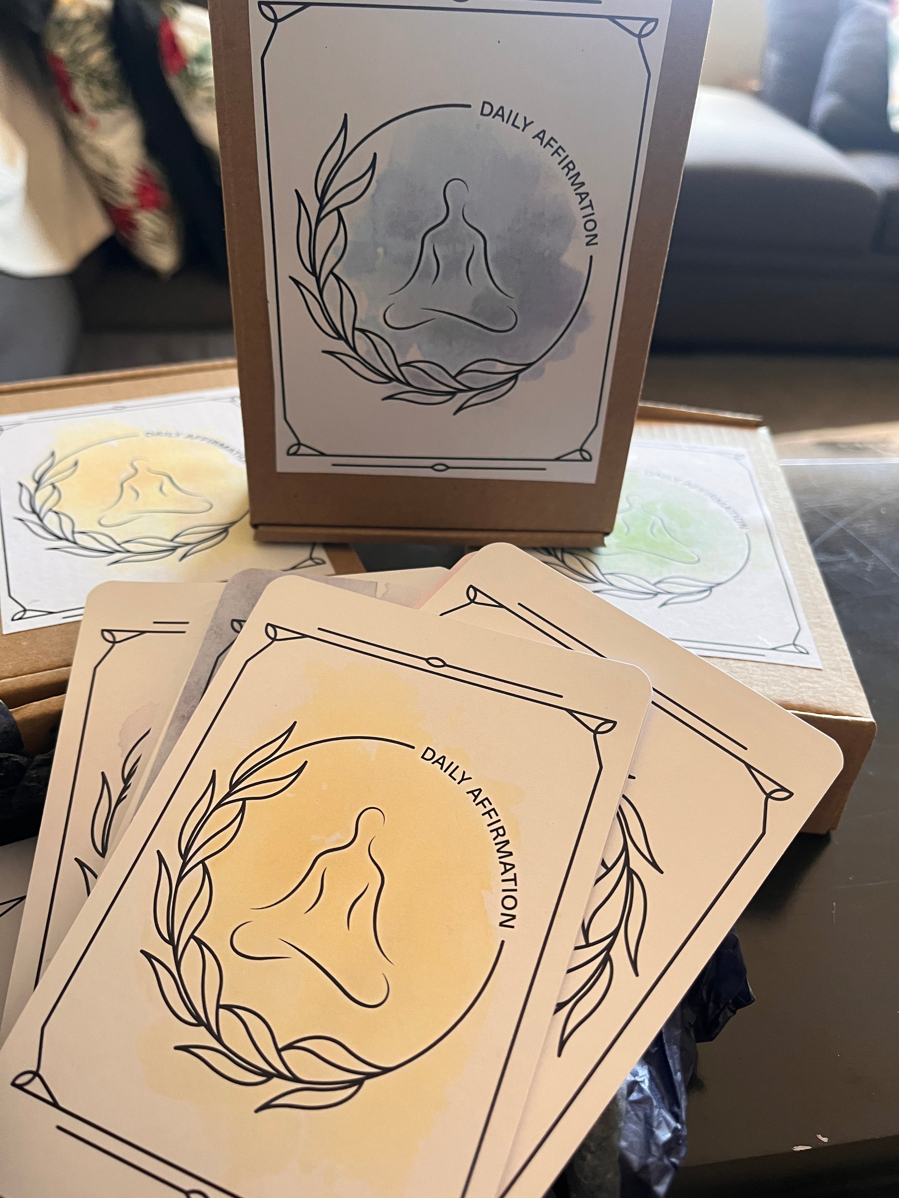 Daily affirmation cards