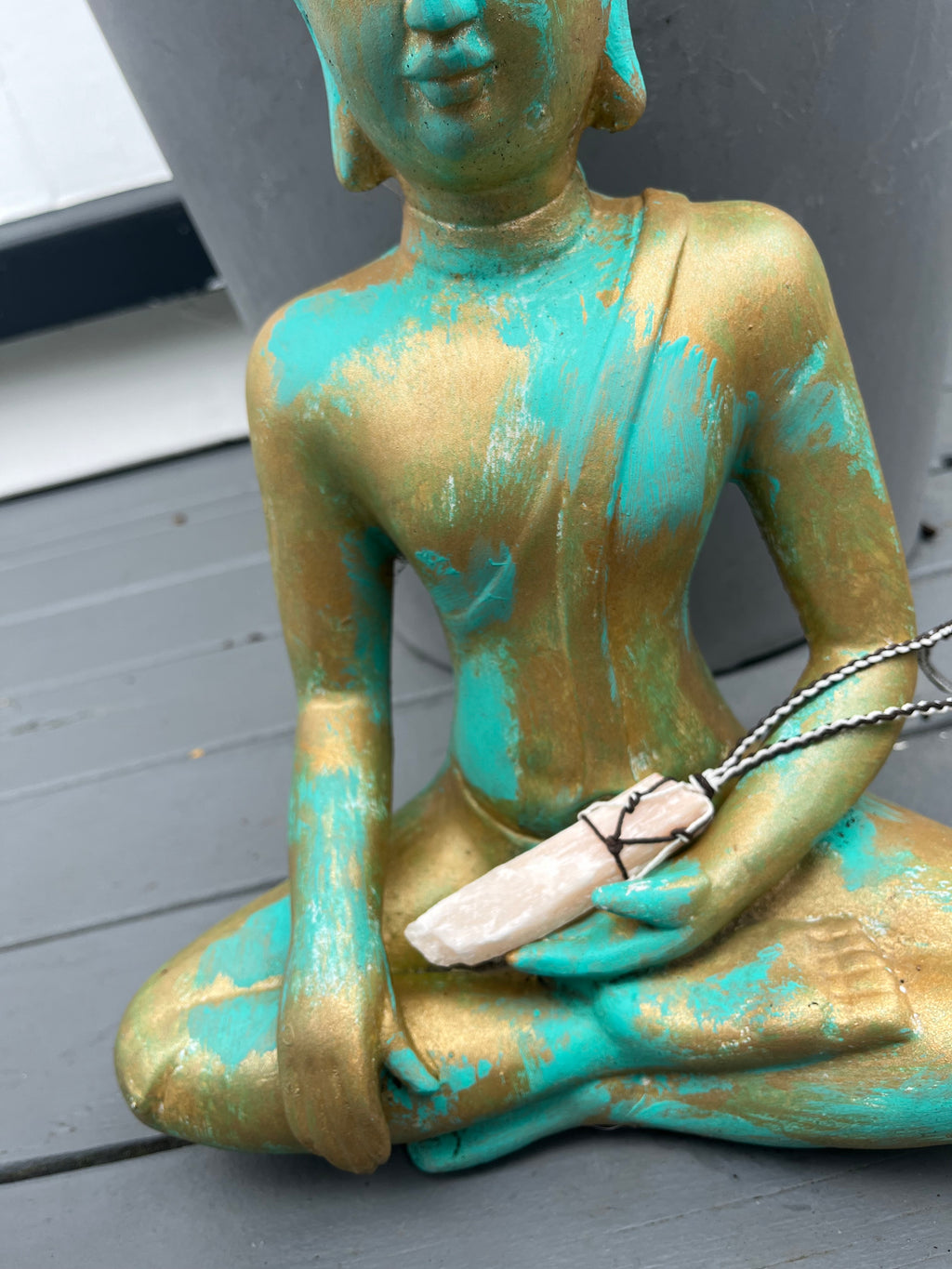 Raw Pink Selenite Necklace
