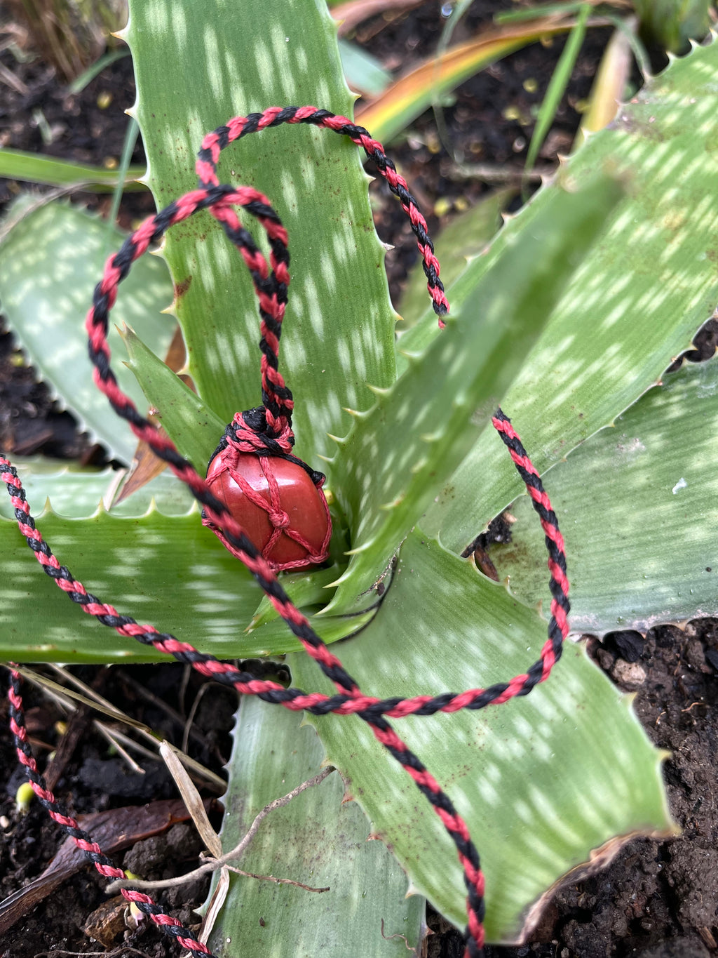 Raw Red Jasper Necklace