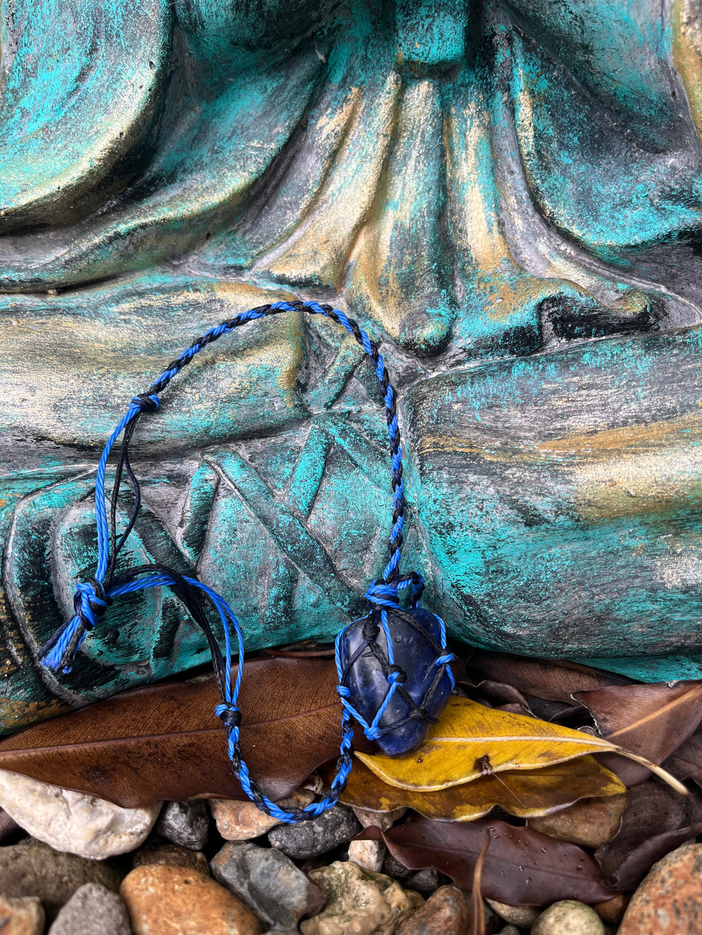 Sodalite Meditation Stone with Finger Loop