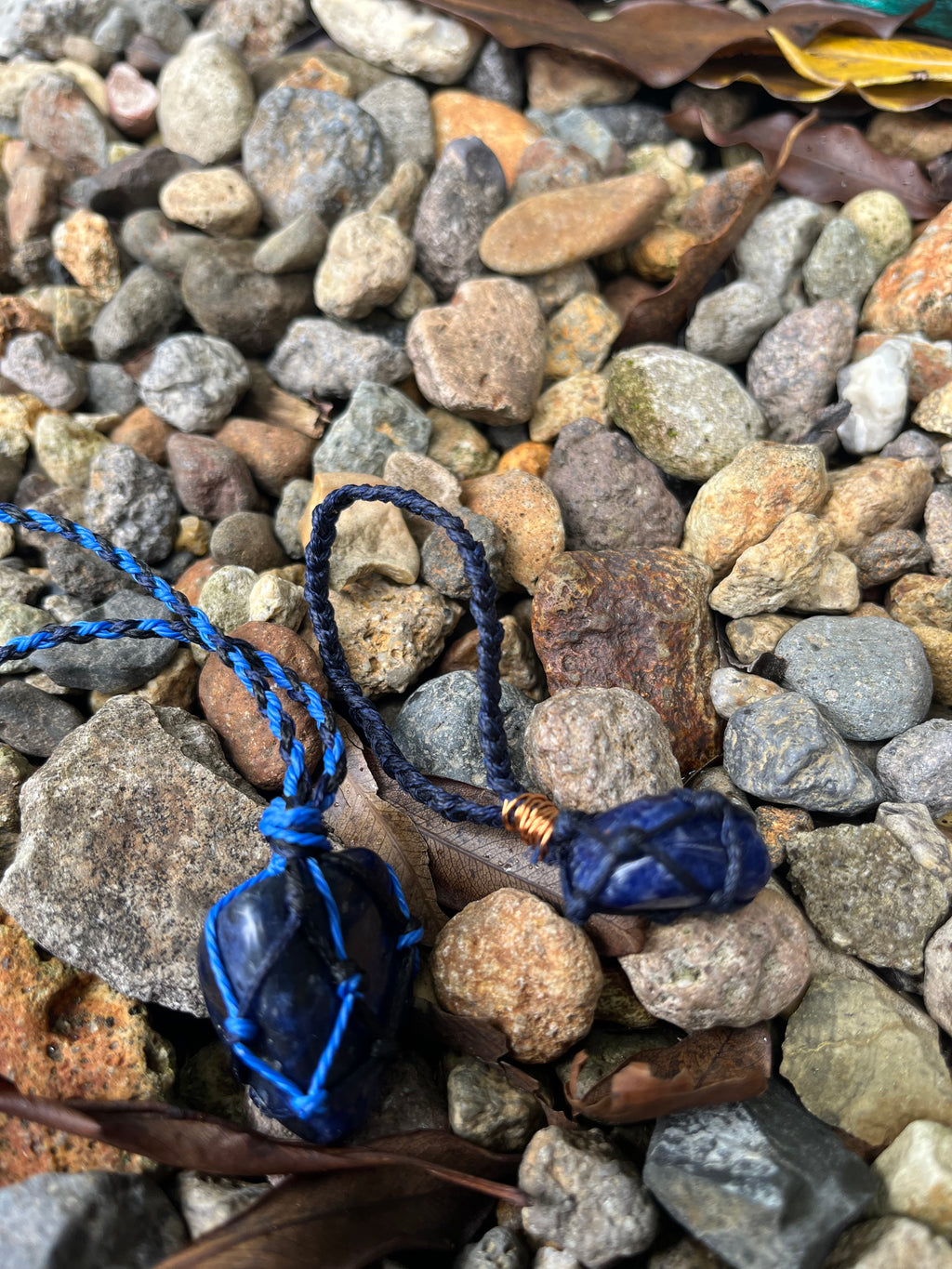 Sodalite Meditation Stone with Finger Loop