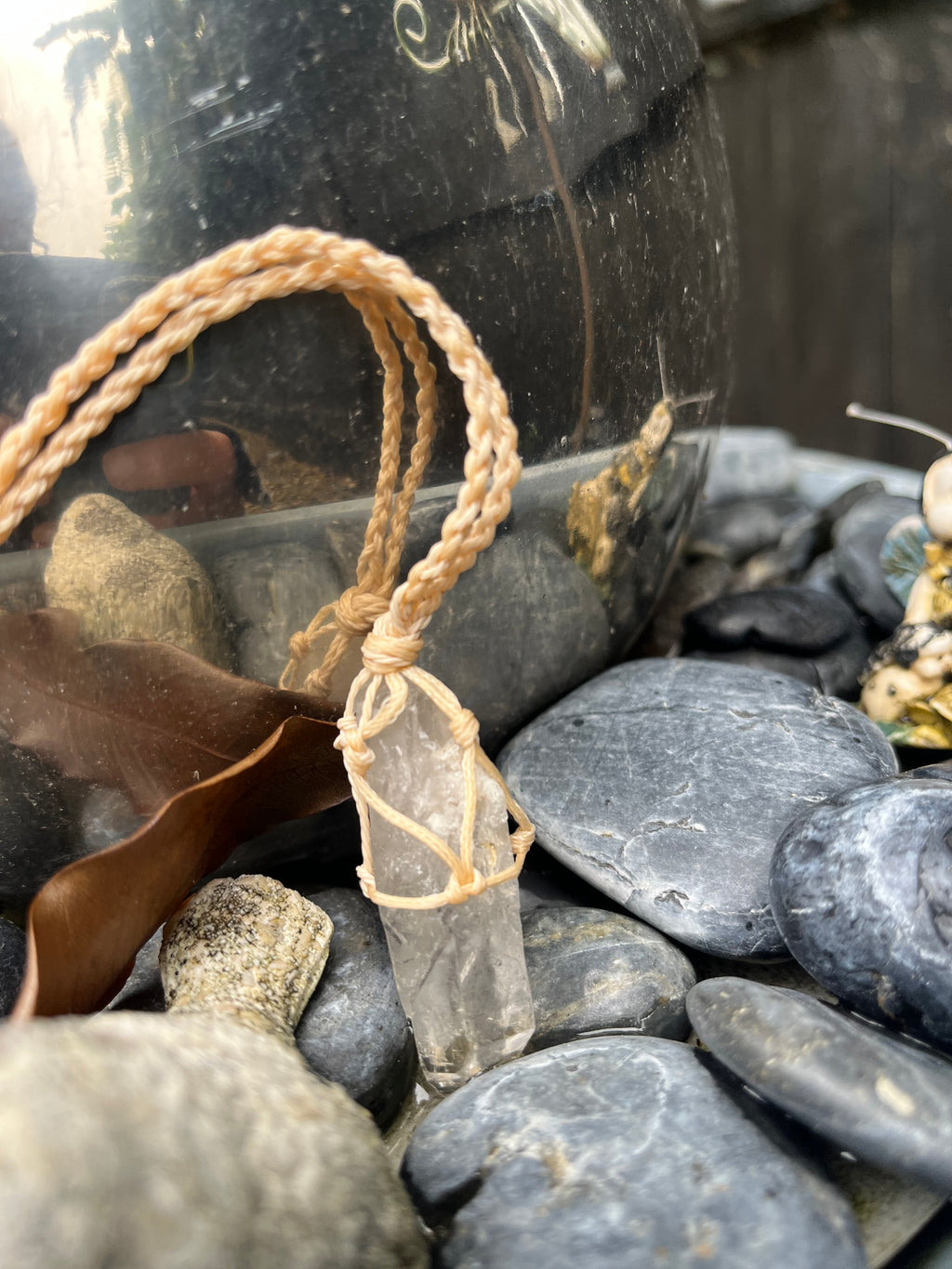 Clear Quartz Point Meditation stone